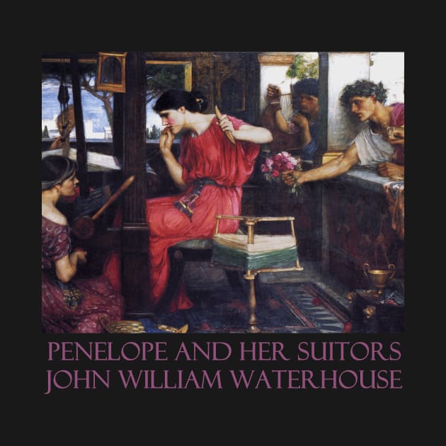 Penelope and Her Suitors by John William Waterhouse by Naves