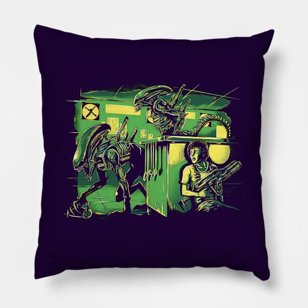 extraterrestrial park Pillow by barrettbiggers