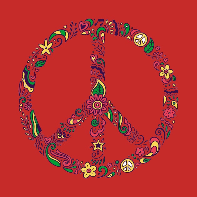 Flowery Peace Sign by ShineYourLight