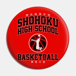 Shohoku High School Basketball (Red) Pin