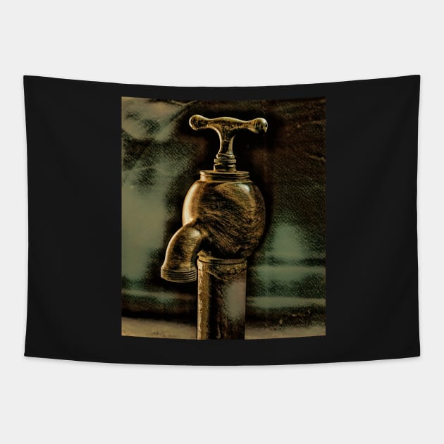 Brass Tap#15 Tapestry by RJDowns