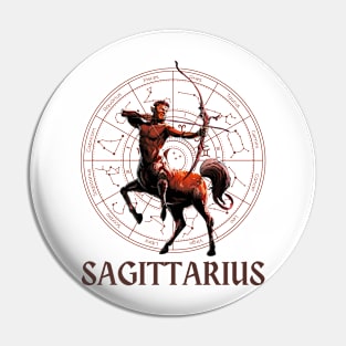 Sagittarius Zodiac Sign Pin