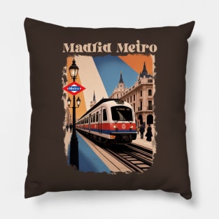 Madrid Metro Pillow