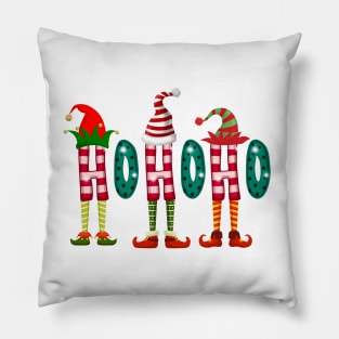 Ho Ho Ho christmas elf for merry christmas Pillow