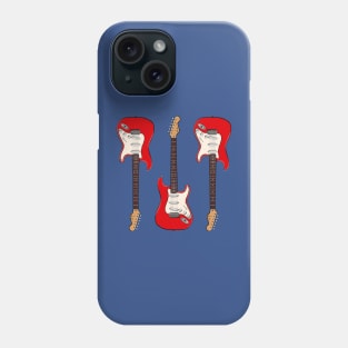 Triple Fiesta Red Stratocaster Phone Case