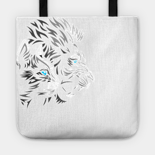 Tribal shadows Lion Cat Tote