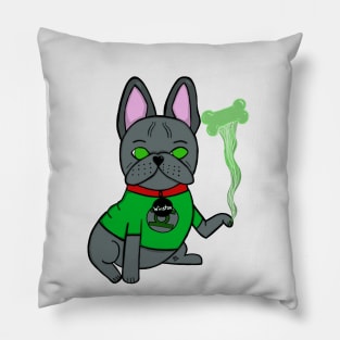 Green Lantern French Bulldog Pillow