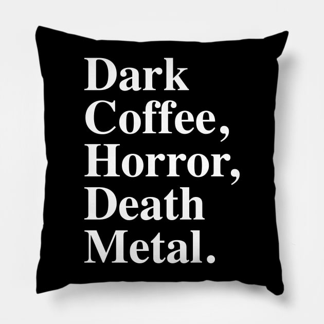 Death Metal Pillow by cowyark rubbark