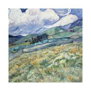 Vincent Van Gogh- Wheat Field Behind Saint-Paul T-Shirt