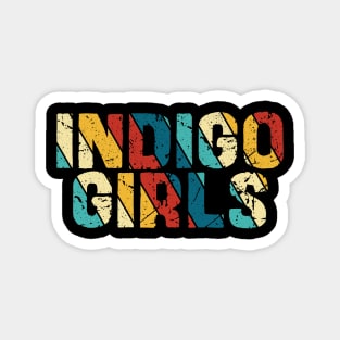 Retro Color - Indigo Girls Magnet