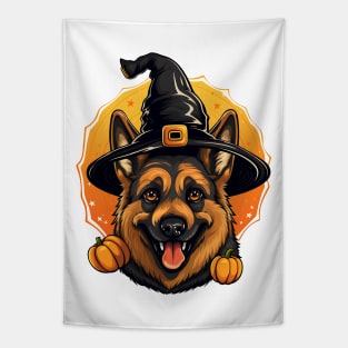 Halloween German Shepherd Dog #4 Tapestry