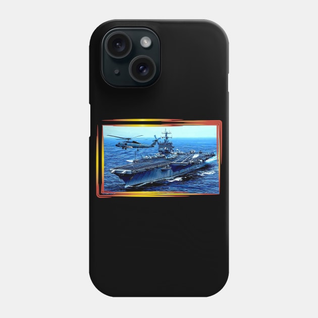 USS Enterprise Aircraft Carrier Phone Case by Arie