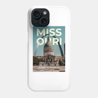 Missouri Travel Poster Phone Case