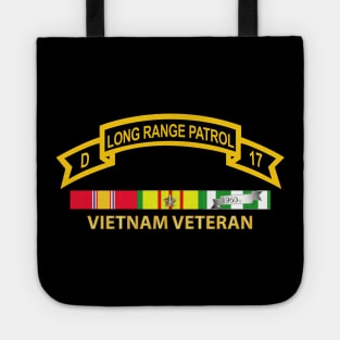 Troop D 17th Cav Long Range Patrol Vietnam Vet w VN SVC Tote