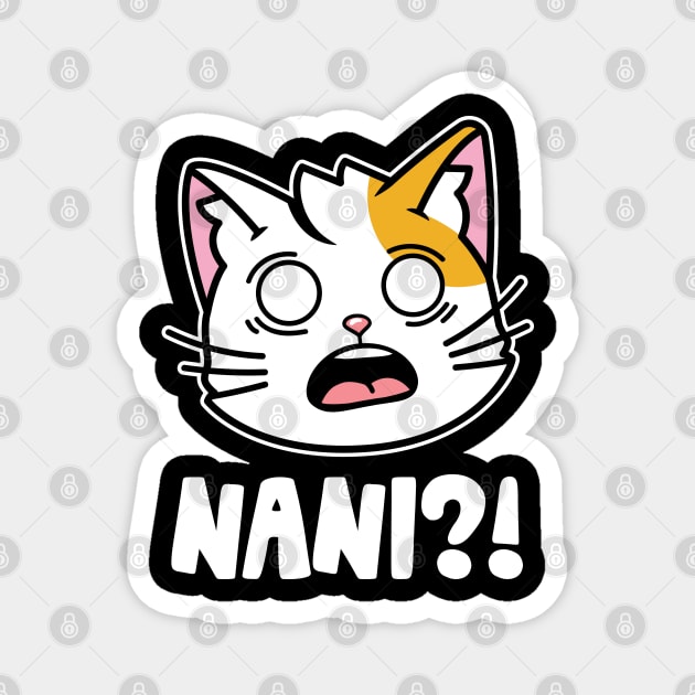 Nani Japanese Anime Manga Cat Magnet by The WYLD Tribe