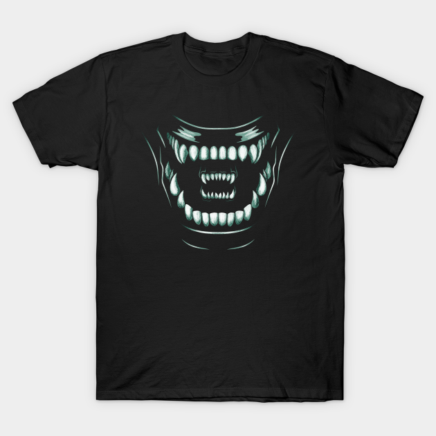 Discover The scariest mouths in the universe... Green - Halloween - T-Shirt