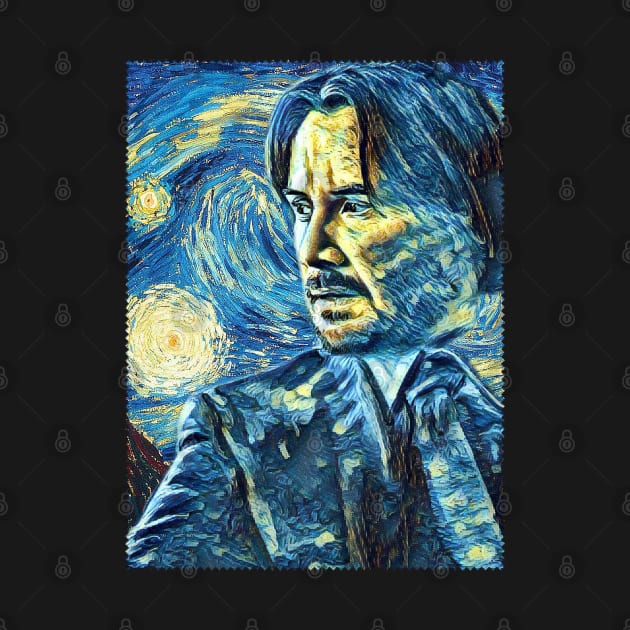 John Wick Van Gogh Style by todos