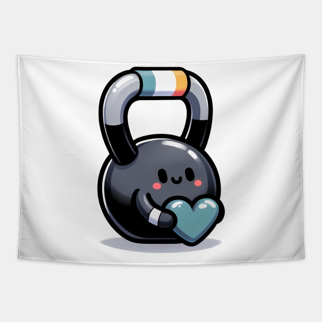 Kettlebell Crush: Love Your Workout! Tapestry by Purrformance Wear