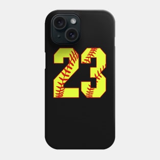 Fastpitch Softball Number 23 #23 Softball Shirt Jersey Uniform Favorite Player Biggest Fan Phone Case