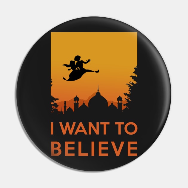 I want to believe - Aladdin flying carpet in the Orient Pin by Quentin1984