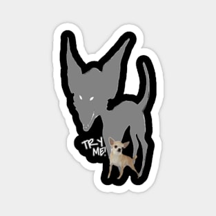 Fear The Chihuahua, Funny Dog T-shirt Magnet