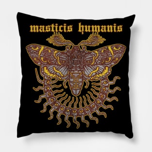 masticis humanis moth Pillow