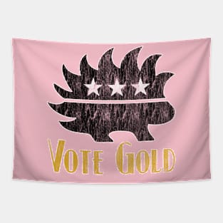 Libertarian Party Porcupine Vote Gold Tapestry