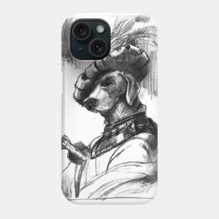 Fancy Medieval Weimaraner Phone Case