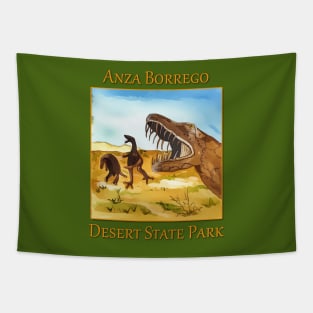 Anza Borrego Desert State Park dinosaur sculpture Tapestry