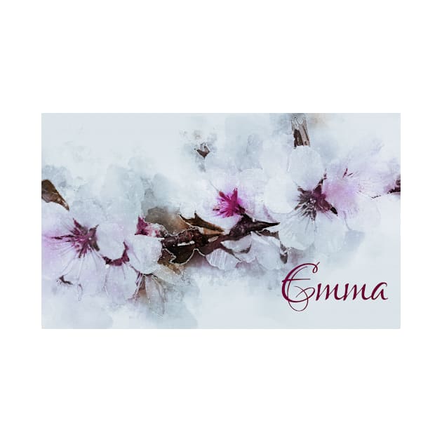 Cherry Blossom Designer Artwork Name Emma by Qwerdenker