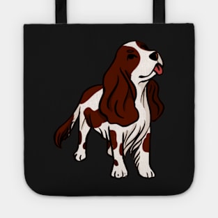 Liver and white Cocker spaniel Tote