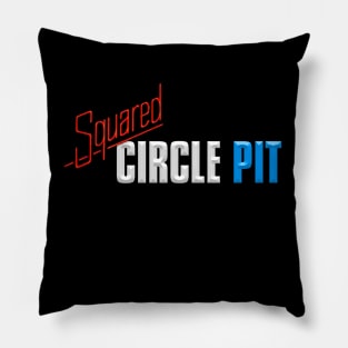 Squared Circle Pit 80s design Pillow