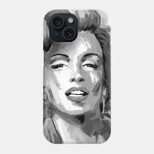 Marilyn Black and White 2 Phone Case