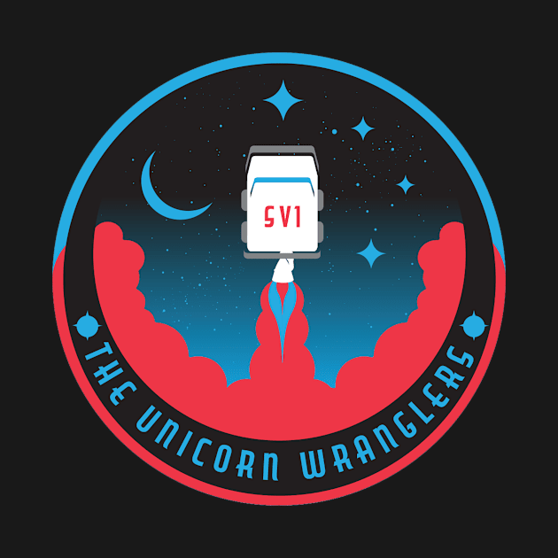 Space Van Mission Patch by The Unicorn Wranglers