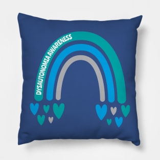 Dysautonomia Awareness Rainbow Pillow