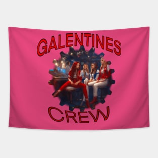 Galentines crew cool gang Tapestry