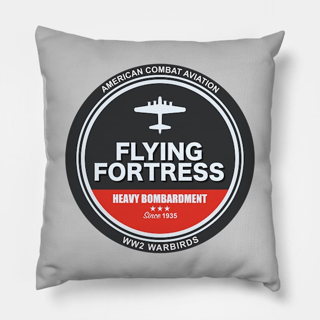 B-17 Flying Fortress Patch Pillow by TCP