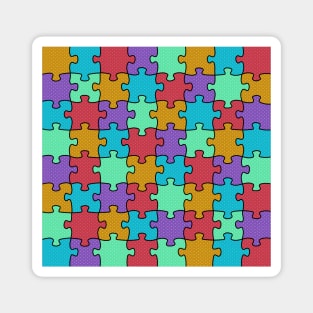 Colorful Puzzle Magnet