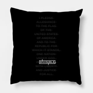 Pledge of Allegiance Logo - Black Pillow