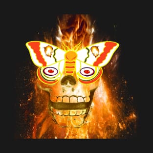 FIRE MOTH DEMON OPTICAL ILLUSION T-Shirt