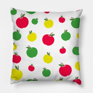 Colorful Apple Pattern Pillow