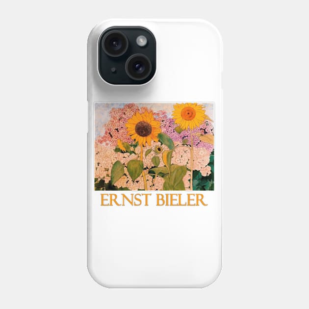Sunflowers (1910) by Ernst Bieler Phone Case by Naves