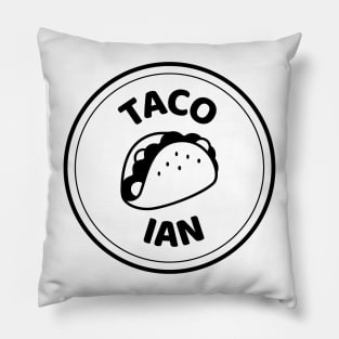 Taco Ian (dark) Pillow