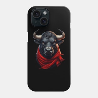 The bull uses a scarf Phone Case