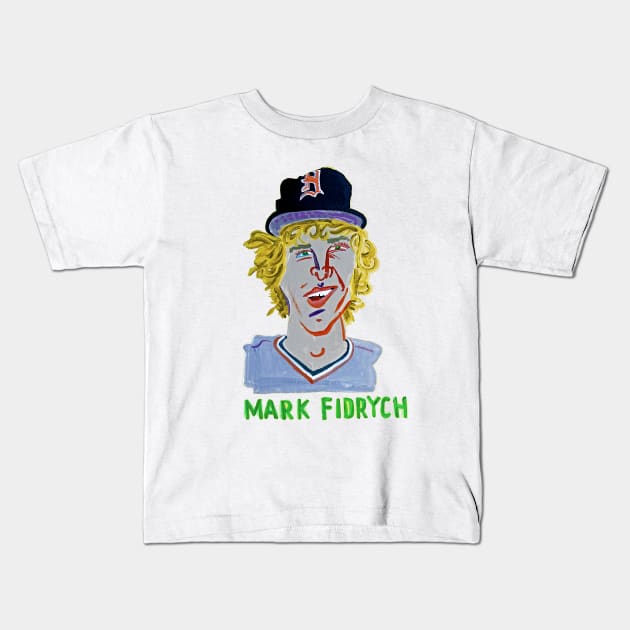 SPINADELIC Mark Fidrych Kids T-Shirt
