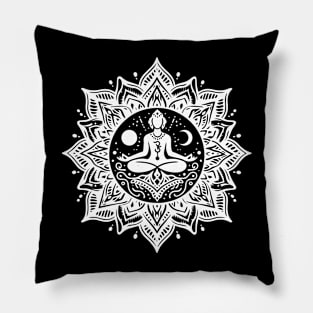 yoga design Pillow