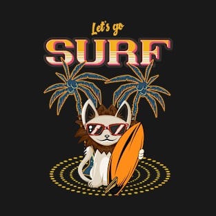 Surfer Lion - Kids Surf T-Shirt T-Shirt