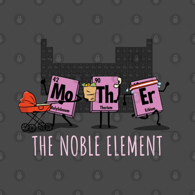 Mother The Noble Element Geeky Science Mother's Day by NerdShizzle