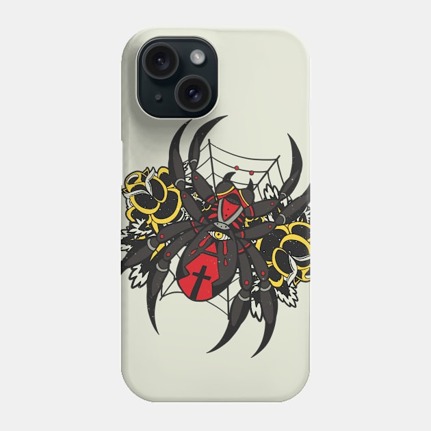 Creepy Black Widow Spider Phone Case by SLAG_Creative