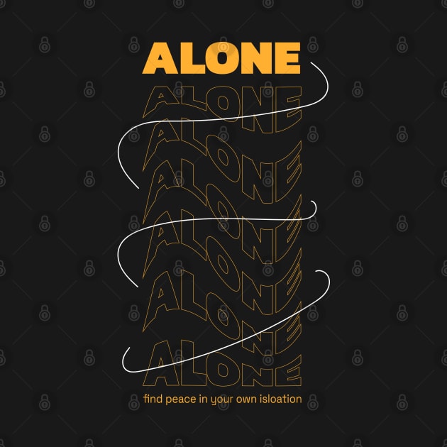Alone Typography Graphic by Invingos
